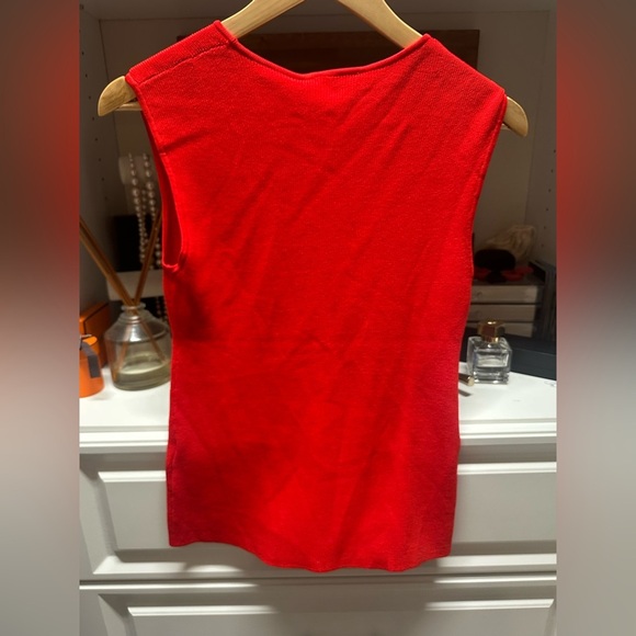 Zara Red Sleeveless Tank Top - Picture 6 of 6
